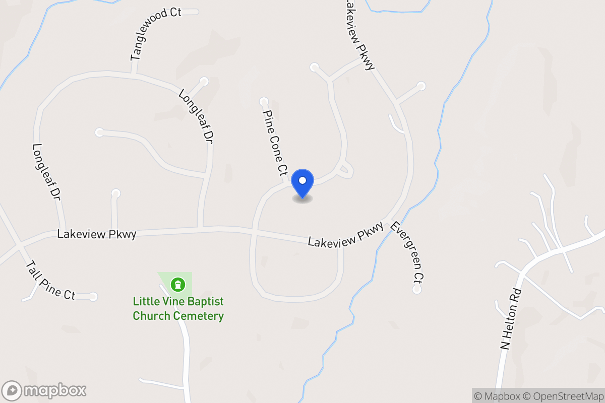 Map of 8166 N Pine Cone Dr