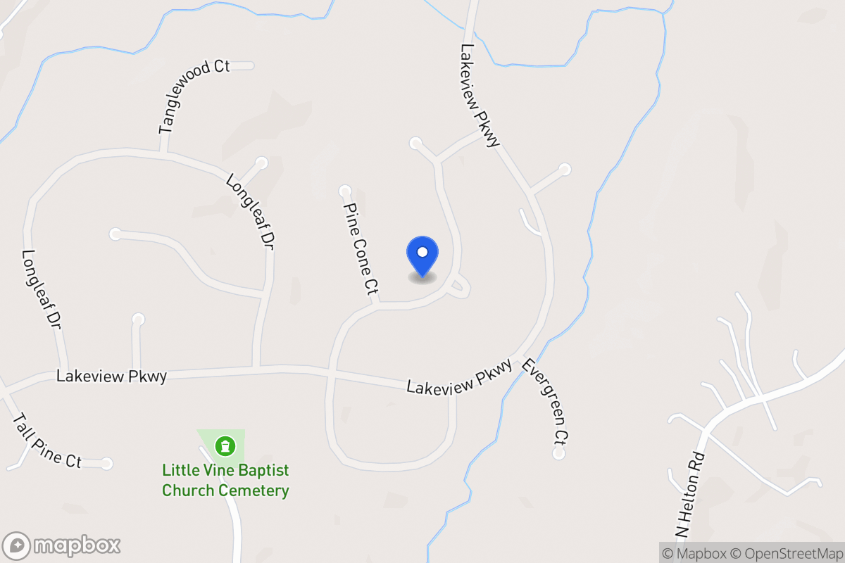 Map of 8190 N Pine Cone Dr