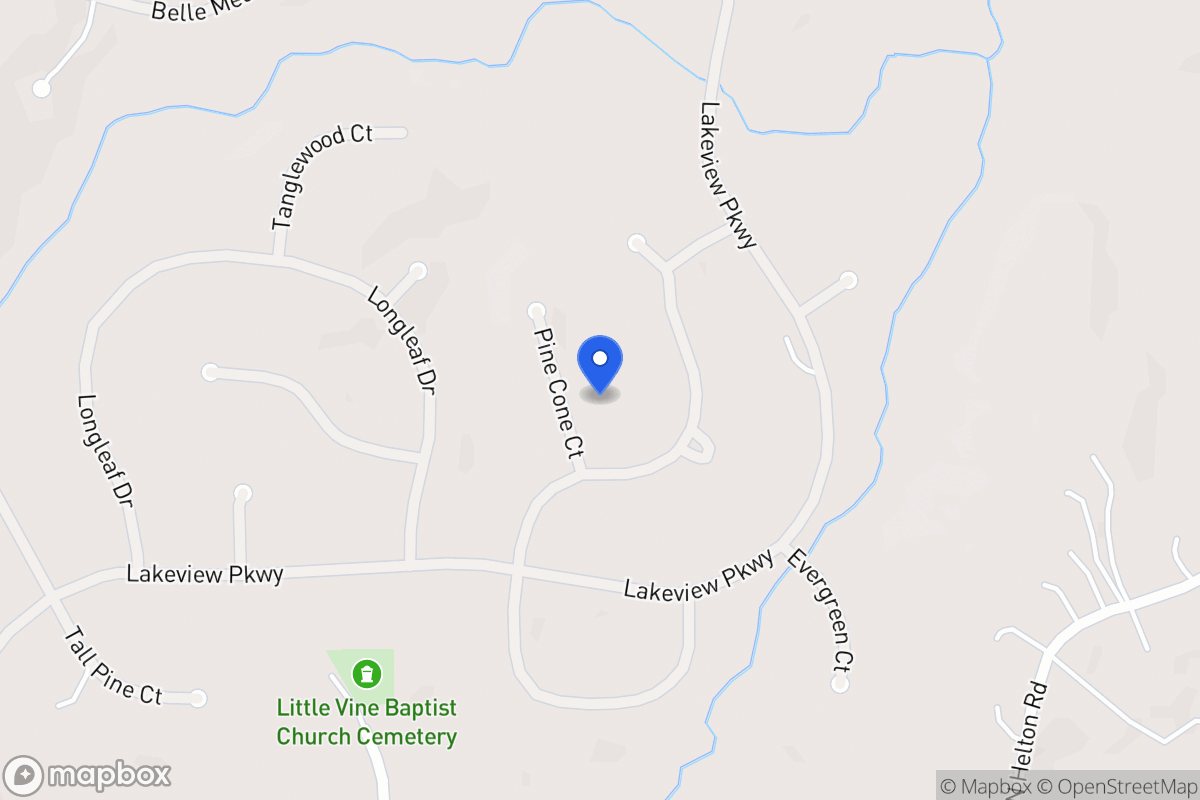 Map of 8194 Pine Cone Ct