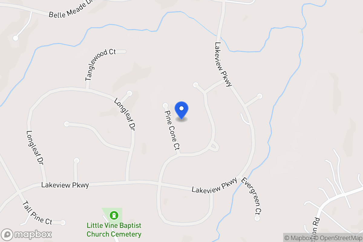 Map of 8195 Pine Cone Ct