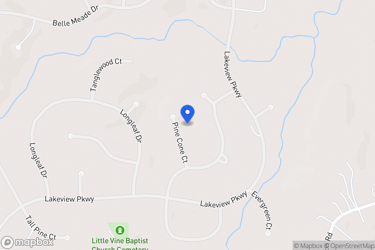 Map of 8196 Pine Cone Ct