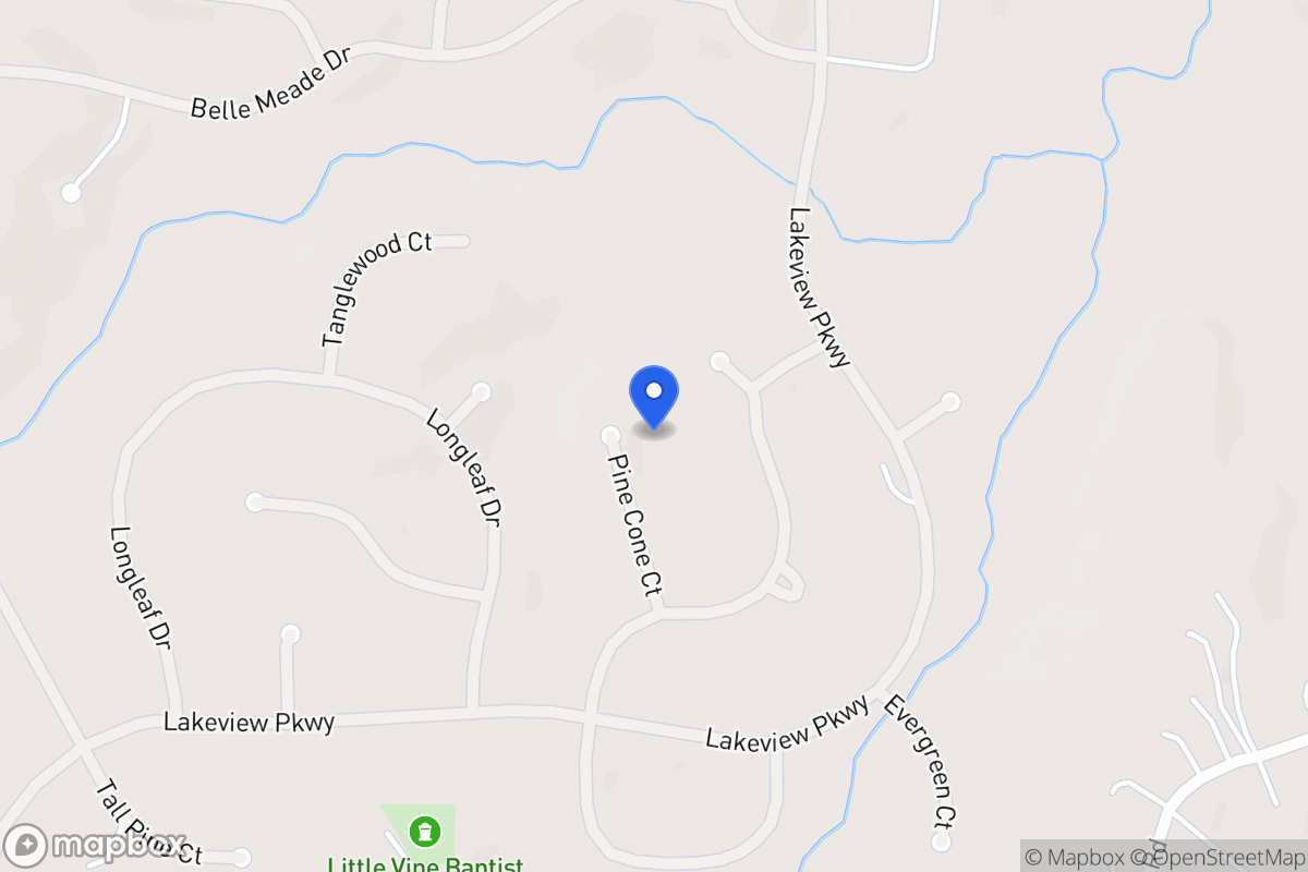 Map of 8197 Pine Cone Ct