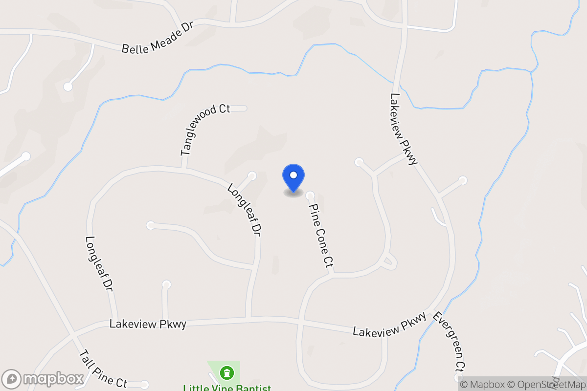 Map of 8200 Pine Cone Ct