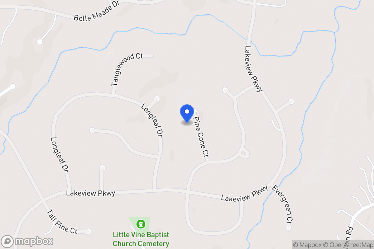 Map of 8202 Pine Cone Ct
