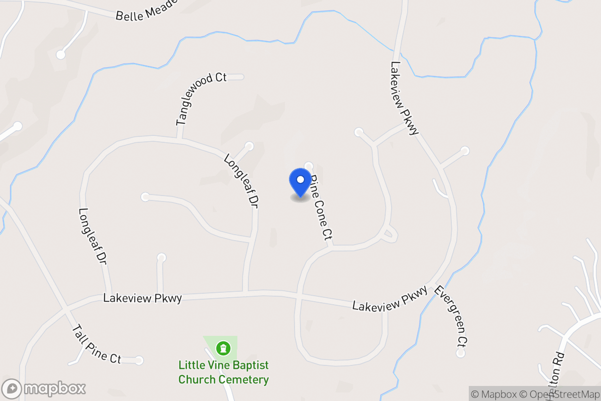 Map of 8203 Pine Cone Ct