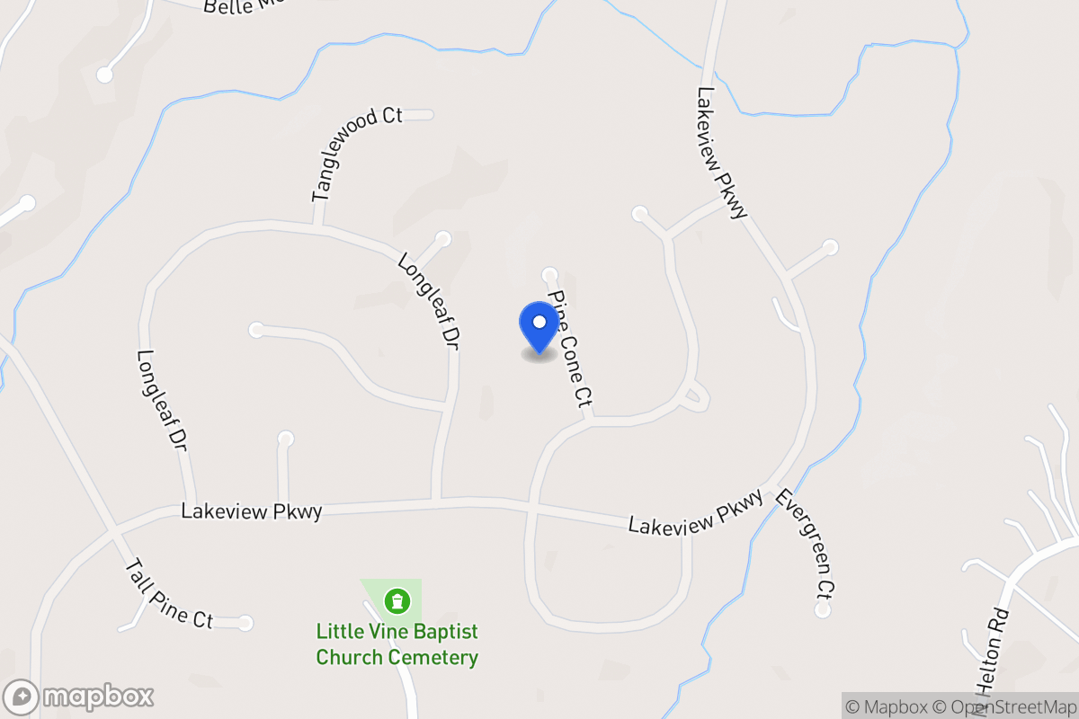Map of 8204 Pine Cone Ct