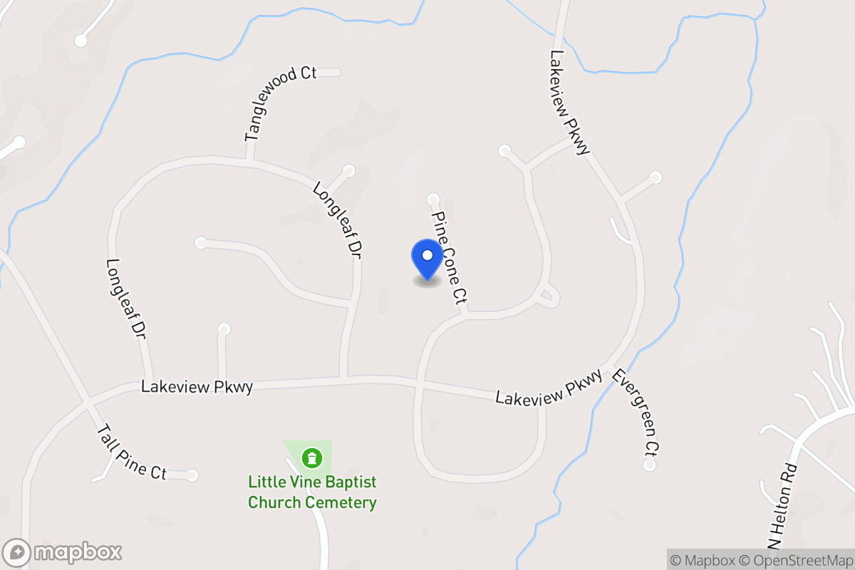 Map of 8205 Pine Cone Ct