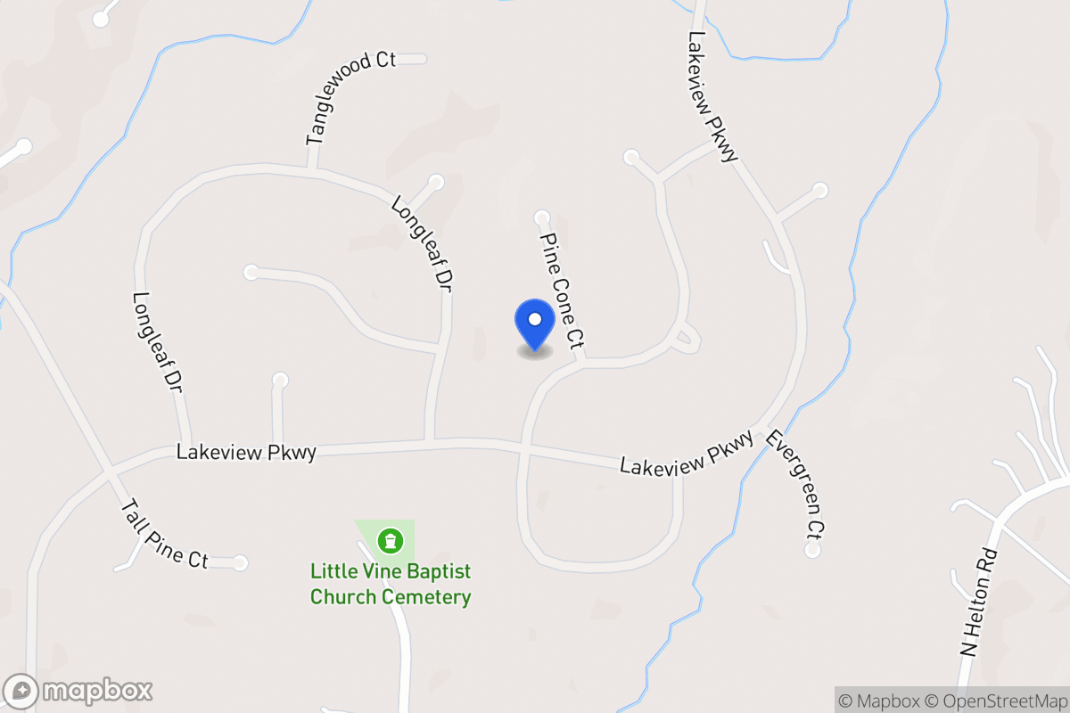 Map of 8206 Pine Cone Ct