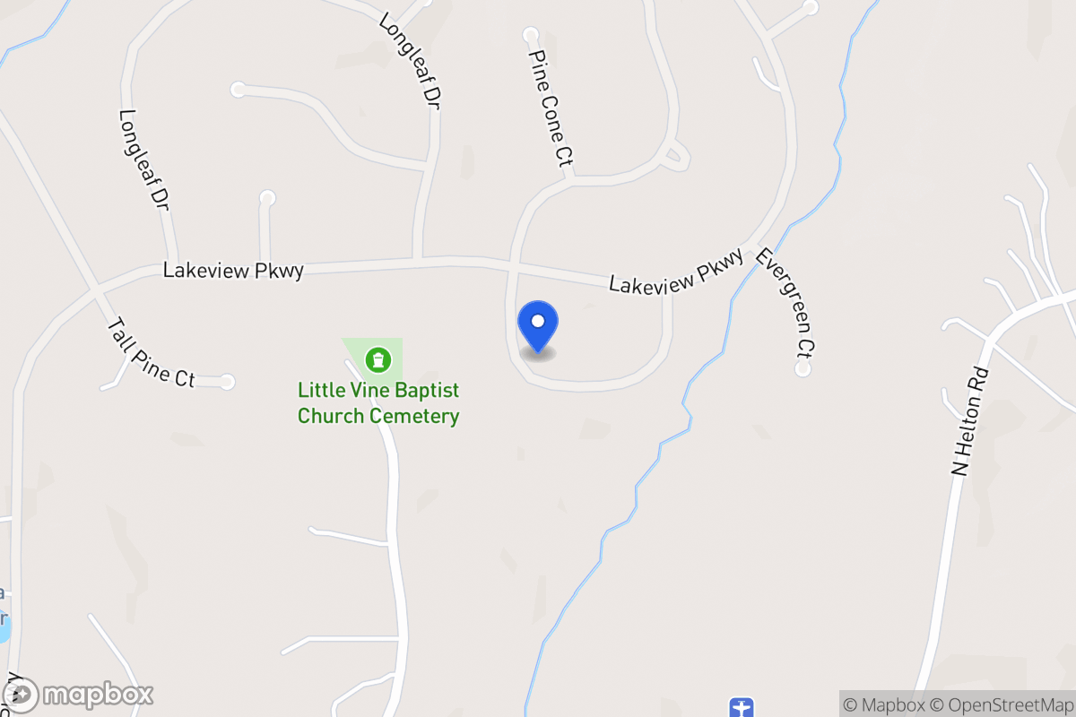 Map of 8219 S Pine Cone Dr