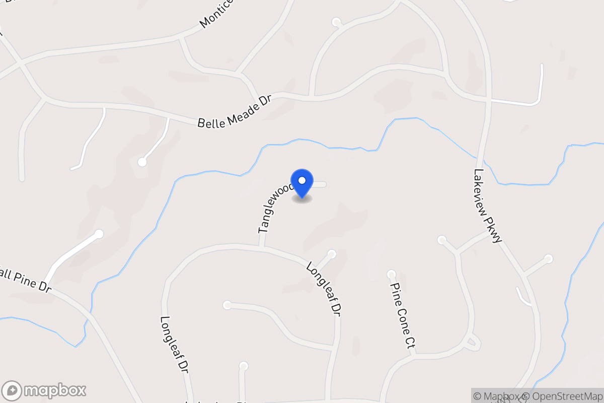 Map of 8236 Tanglewood Ct