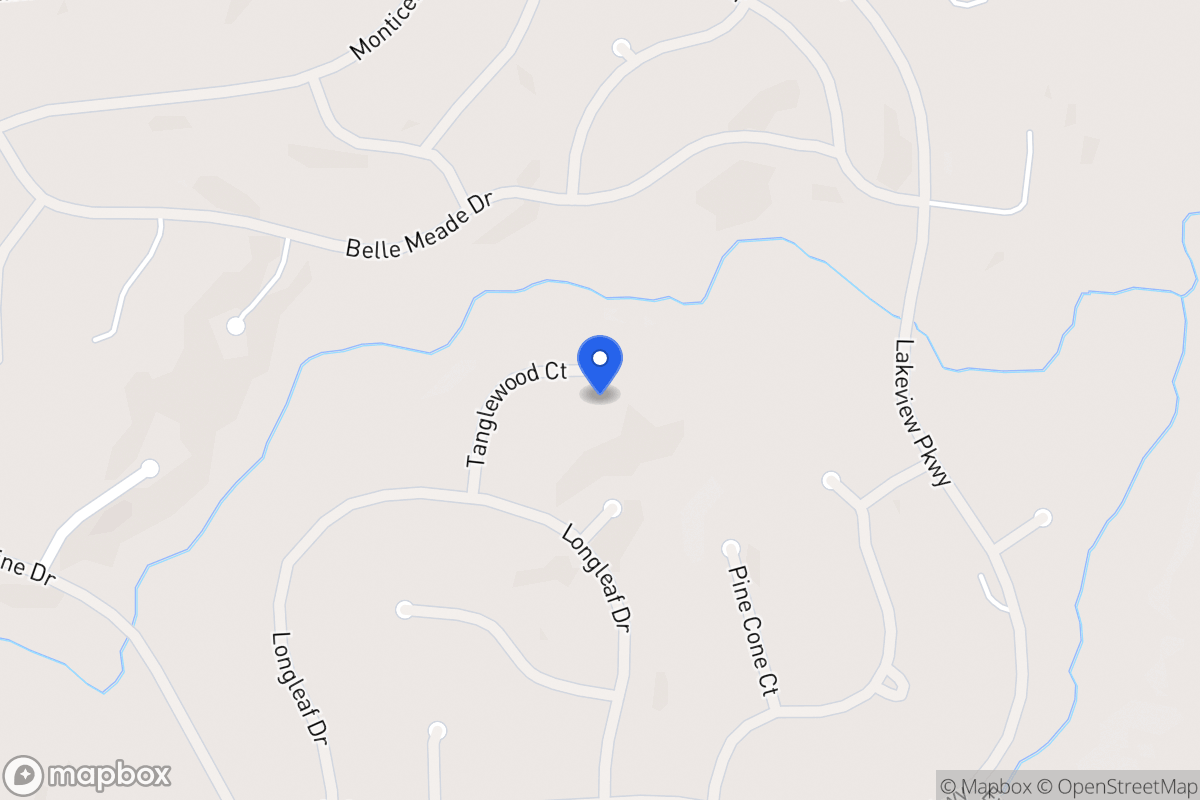 Map of 8237 Tanglewood Ct