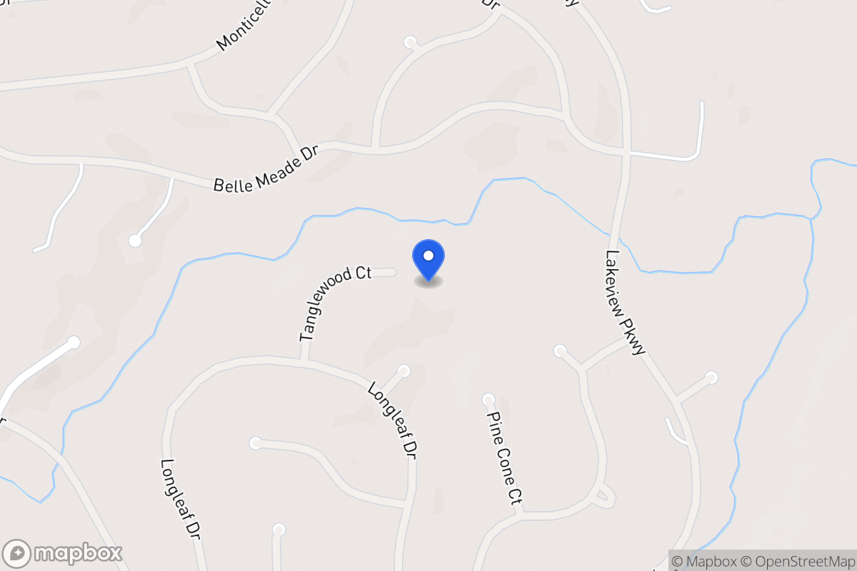 Map of 8239 Tanglewood Ct