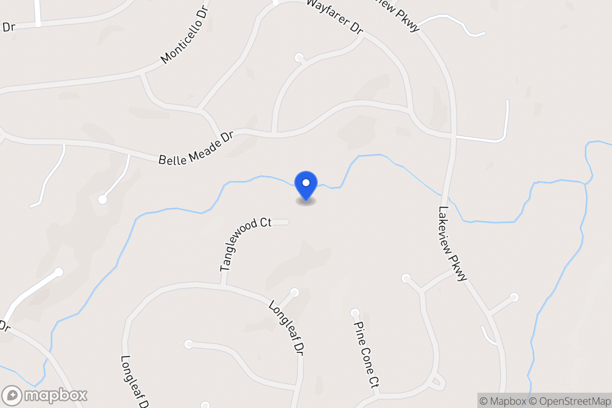 Map of 8244 Tanglewood Ct