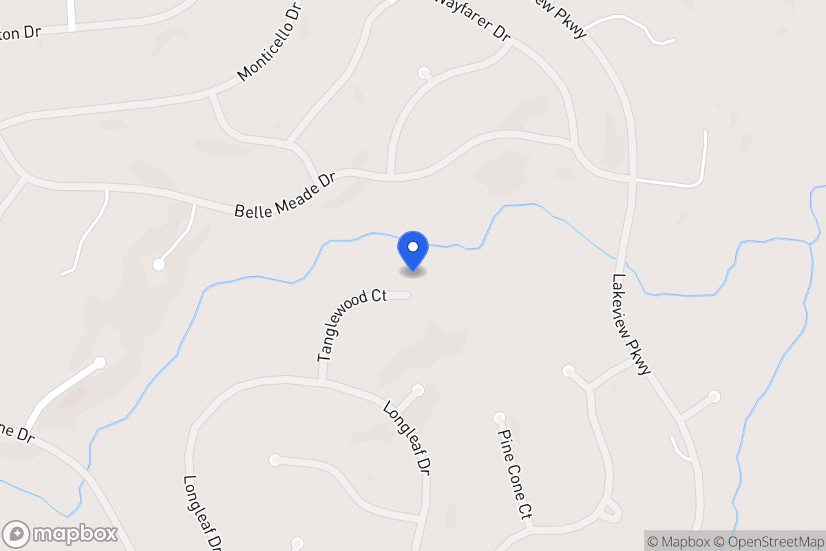 Map of 8245 Tanglewood Ct