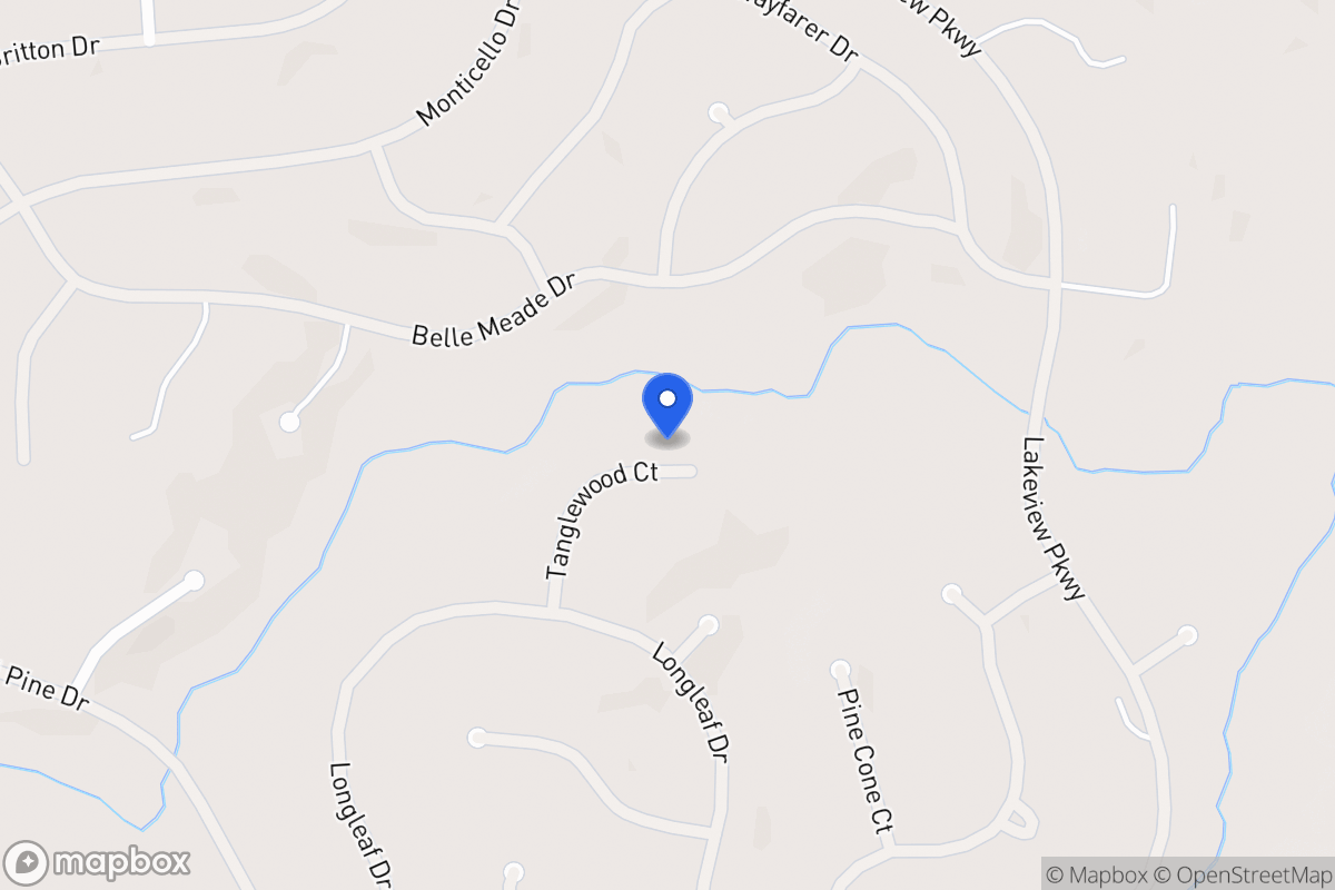 Map of 8246 Tanglewood Ct