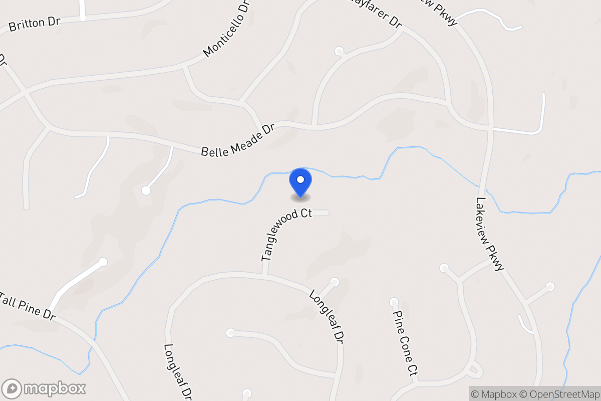 Map of 8247 Tanglewood Ct