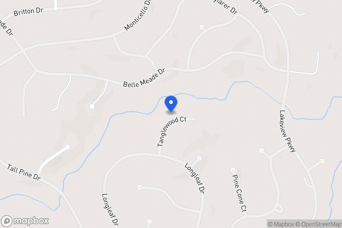 Map of 8248 Tanglewood Ct