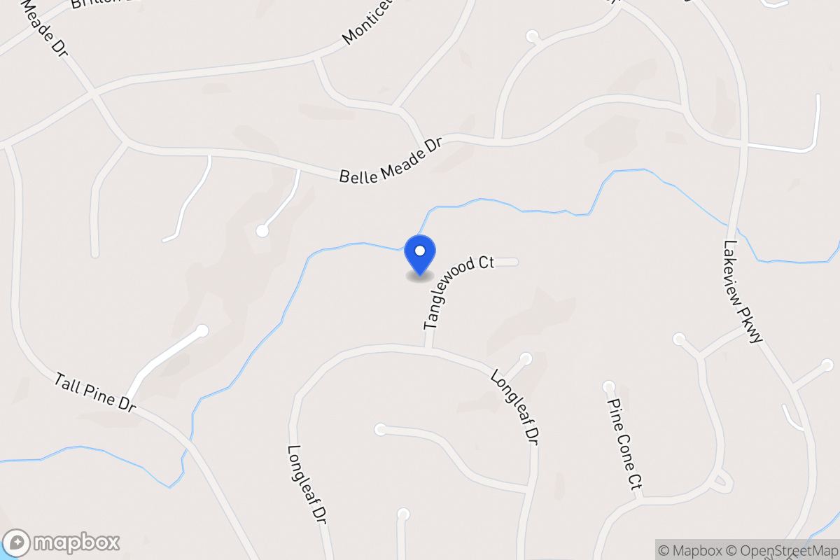 Map of 8250 Tanglewood Ct