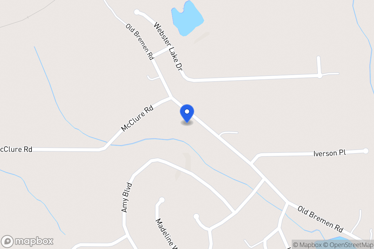 Map of 486 Old Bremen Rd