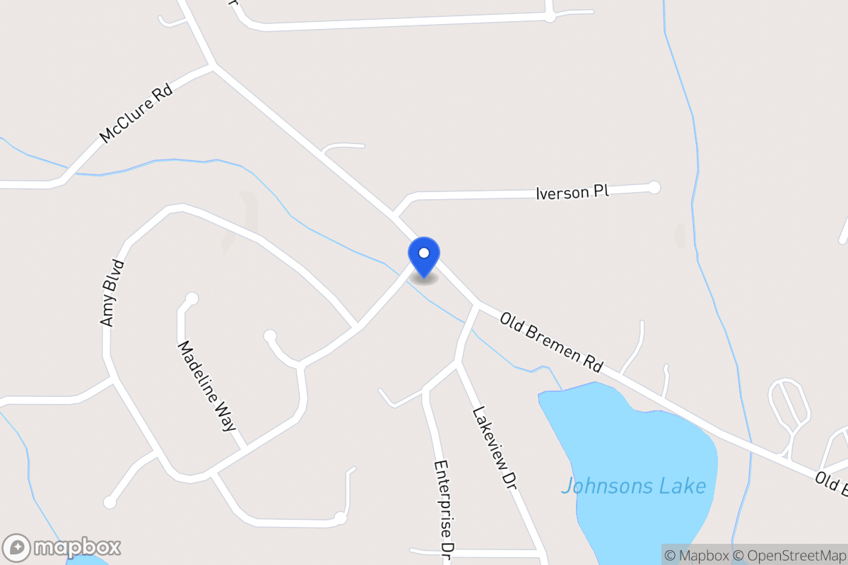 Map of 390 Old Bremen Rd