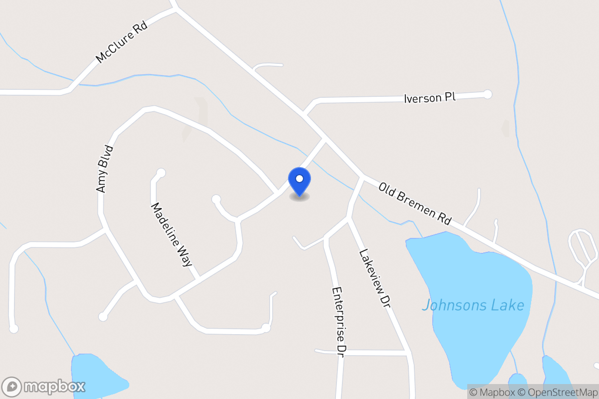 Map of 212 Amy Blvd