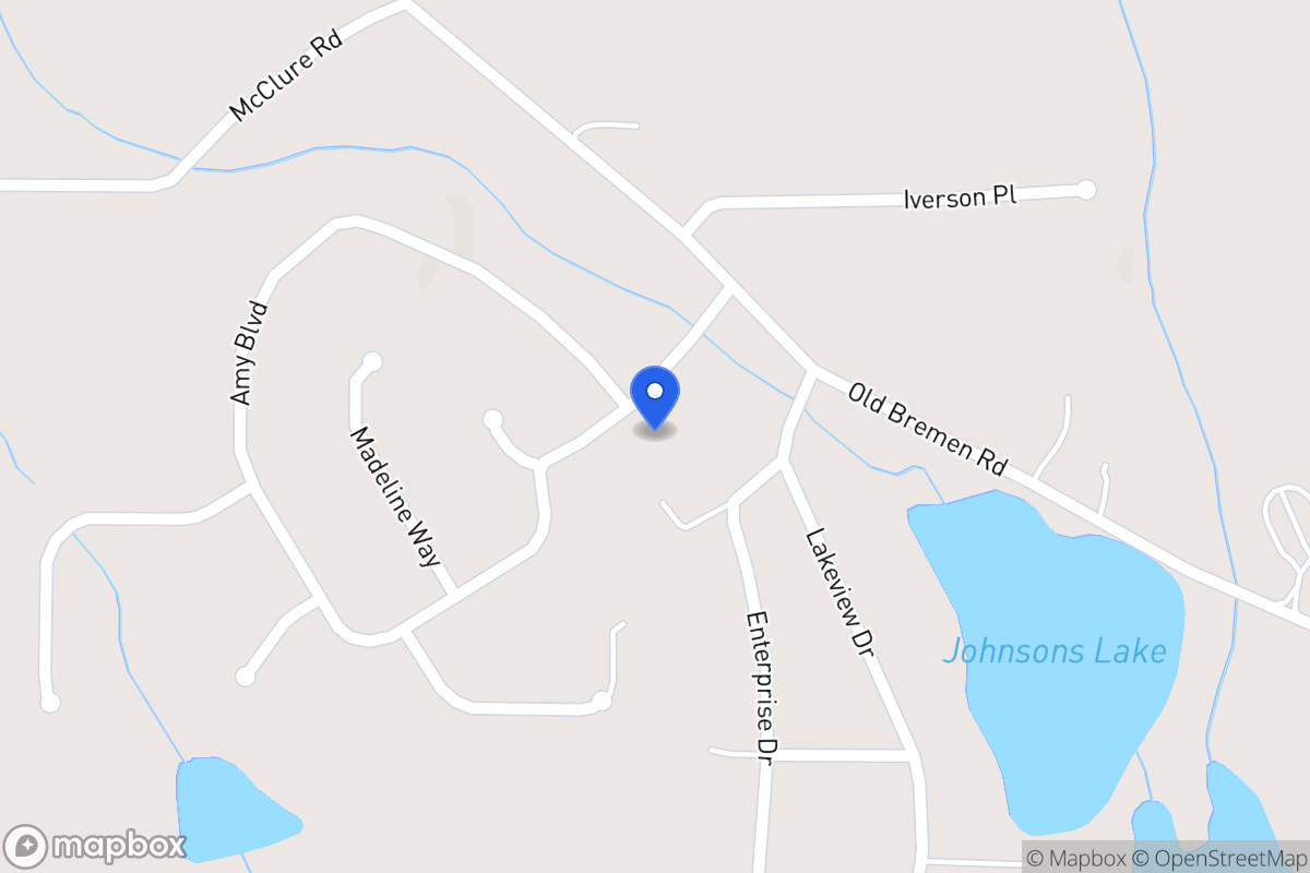 Map of 218 Amy Blvd