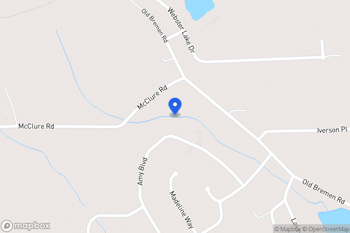 Map of 408 Amy Blvd