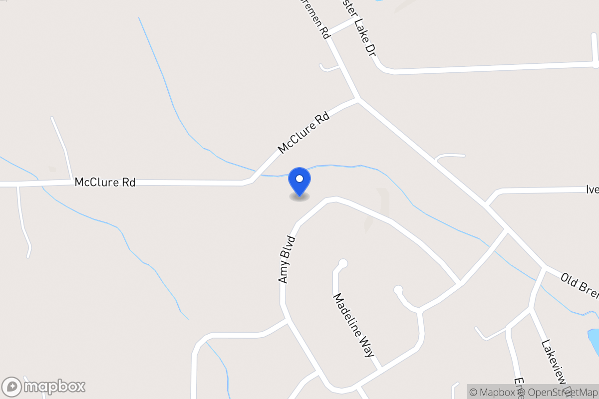 Map of 390 Amy Blvd