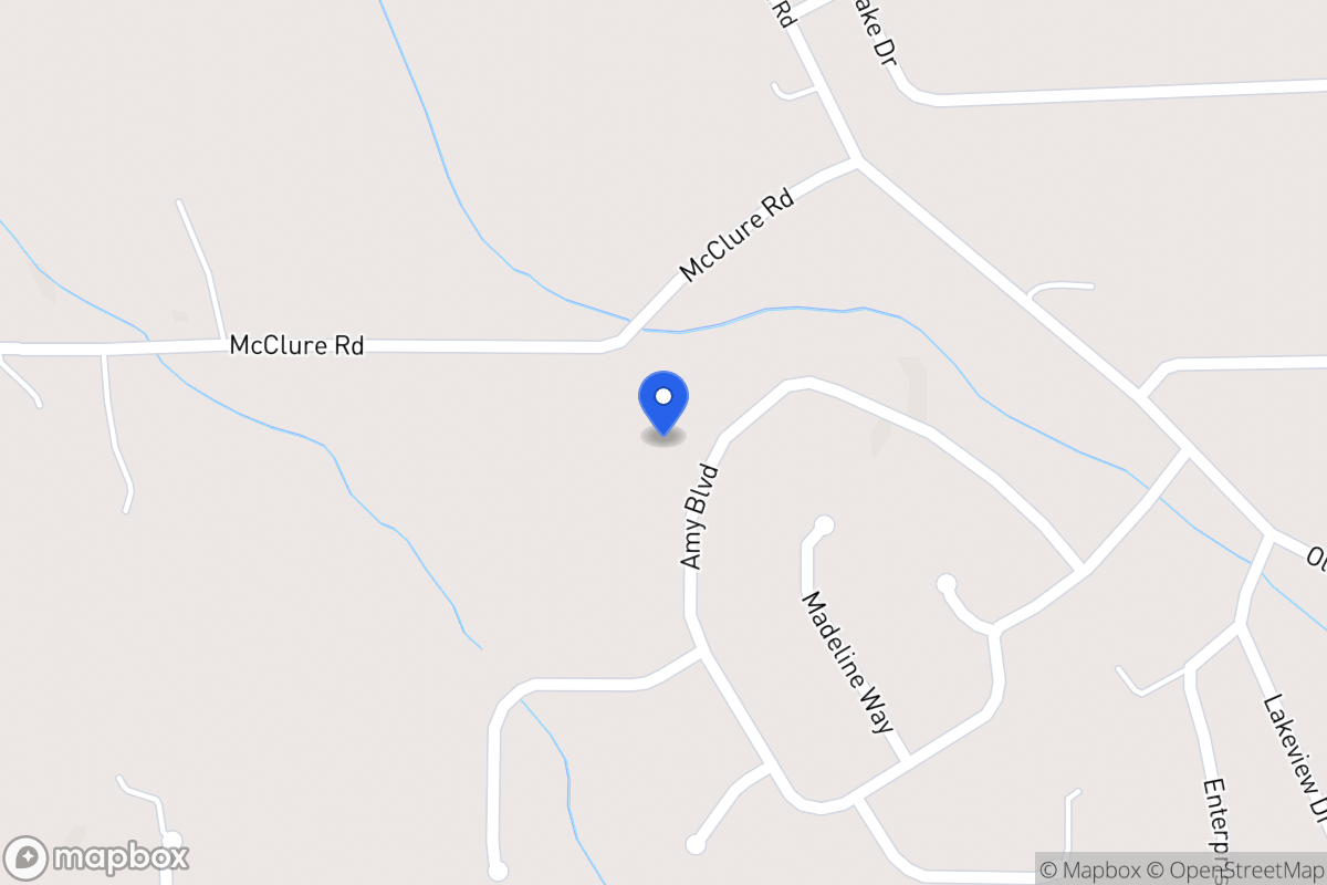 Map of 372 Amy Blvd