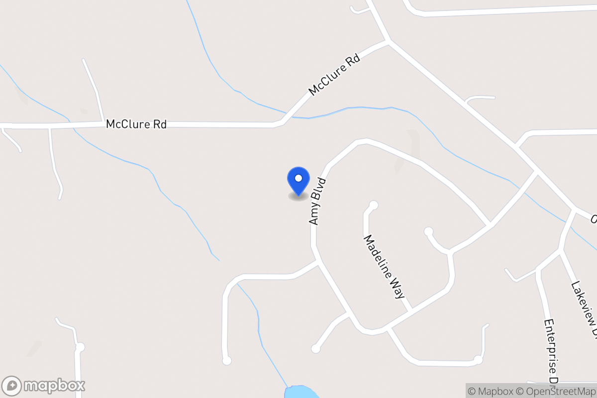 Map of 366 Amy Blvd