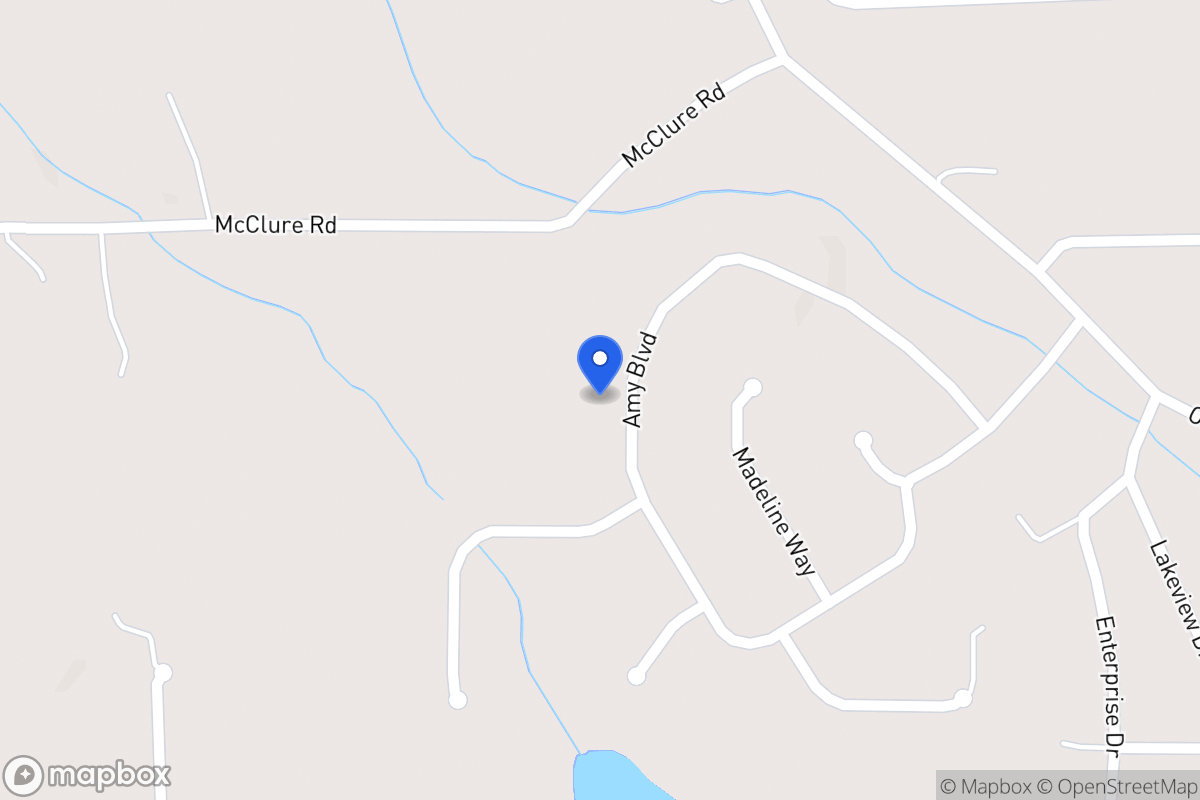 Map of 354 Amy Blvd