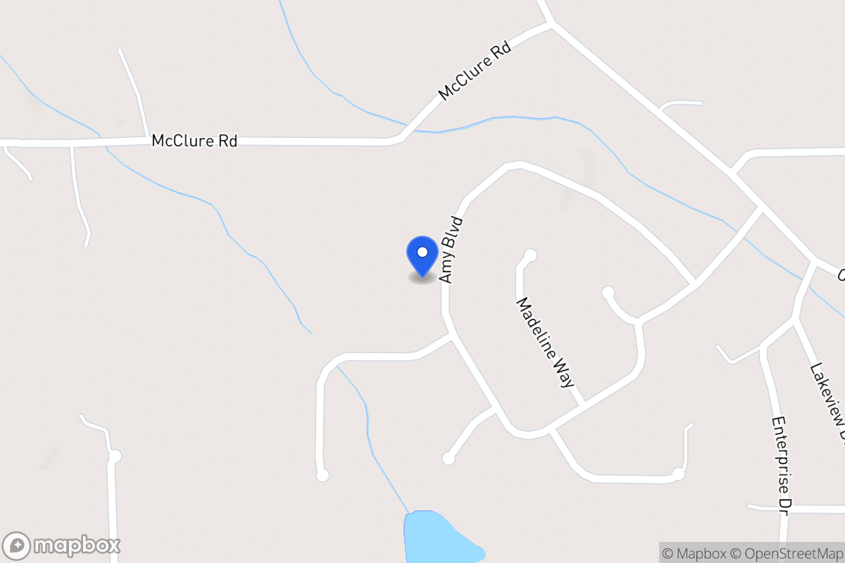 Map of 348 Amy Blvd