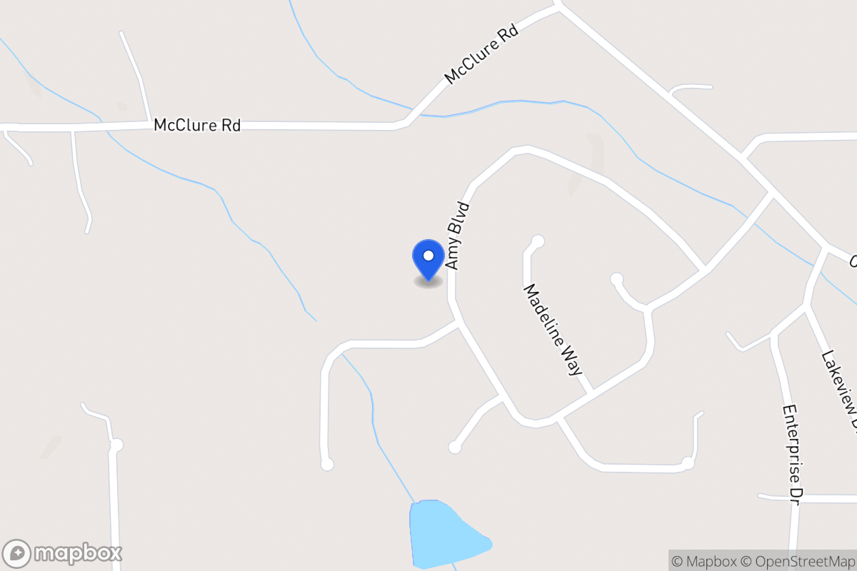 Map of 342 Amy Blvd