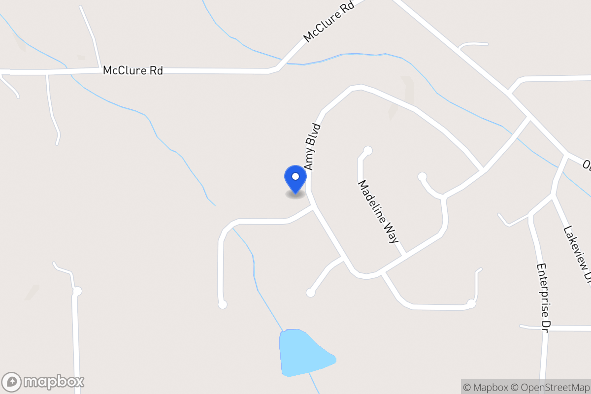 Map of 336 Amy Blvd