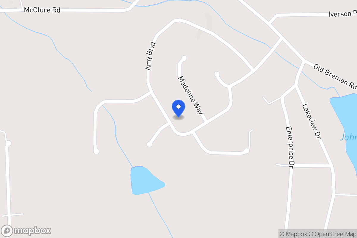 Map of 309 Amy Blvd