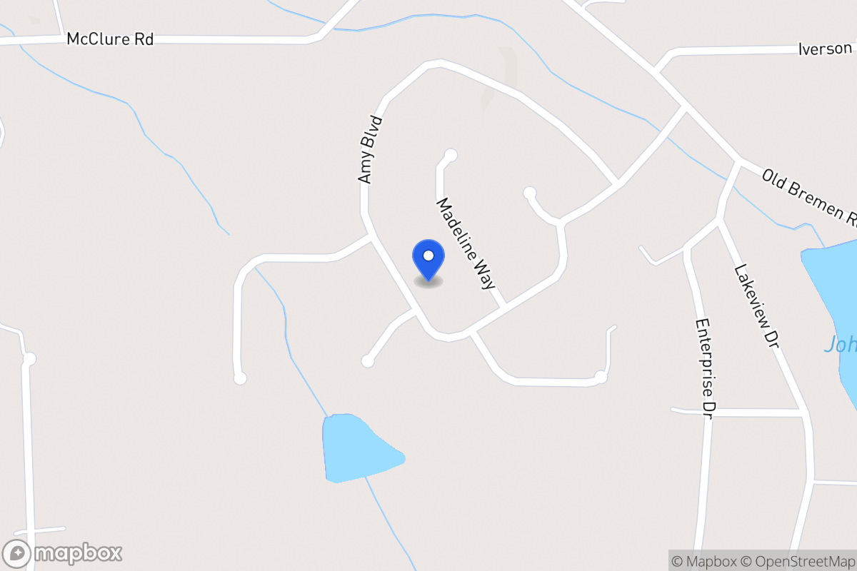 Map of 313 Amy Blvd