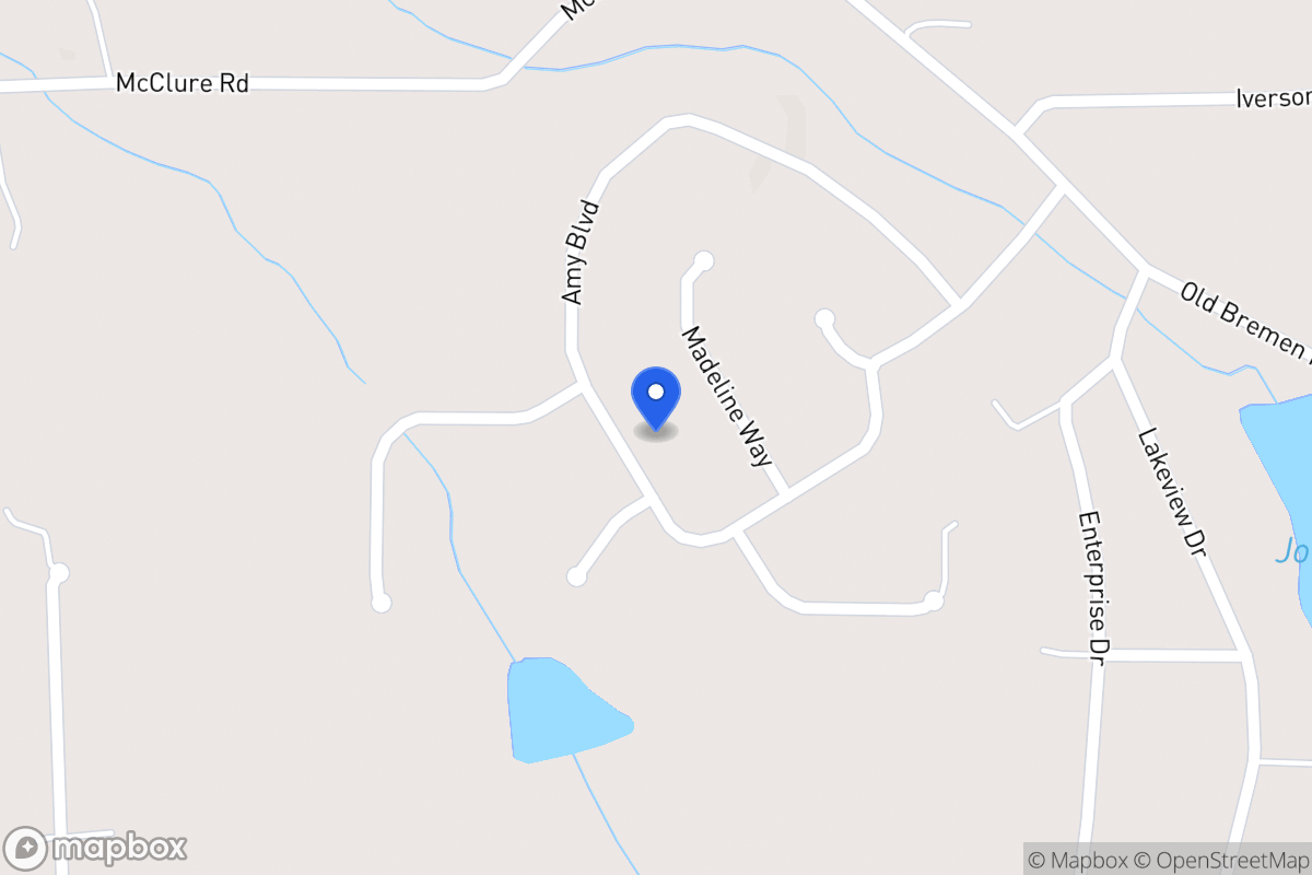 Map of 315 Amy Blvd