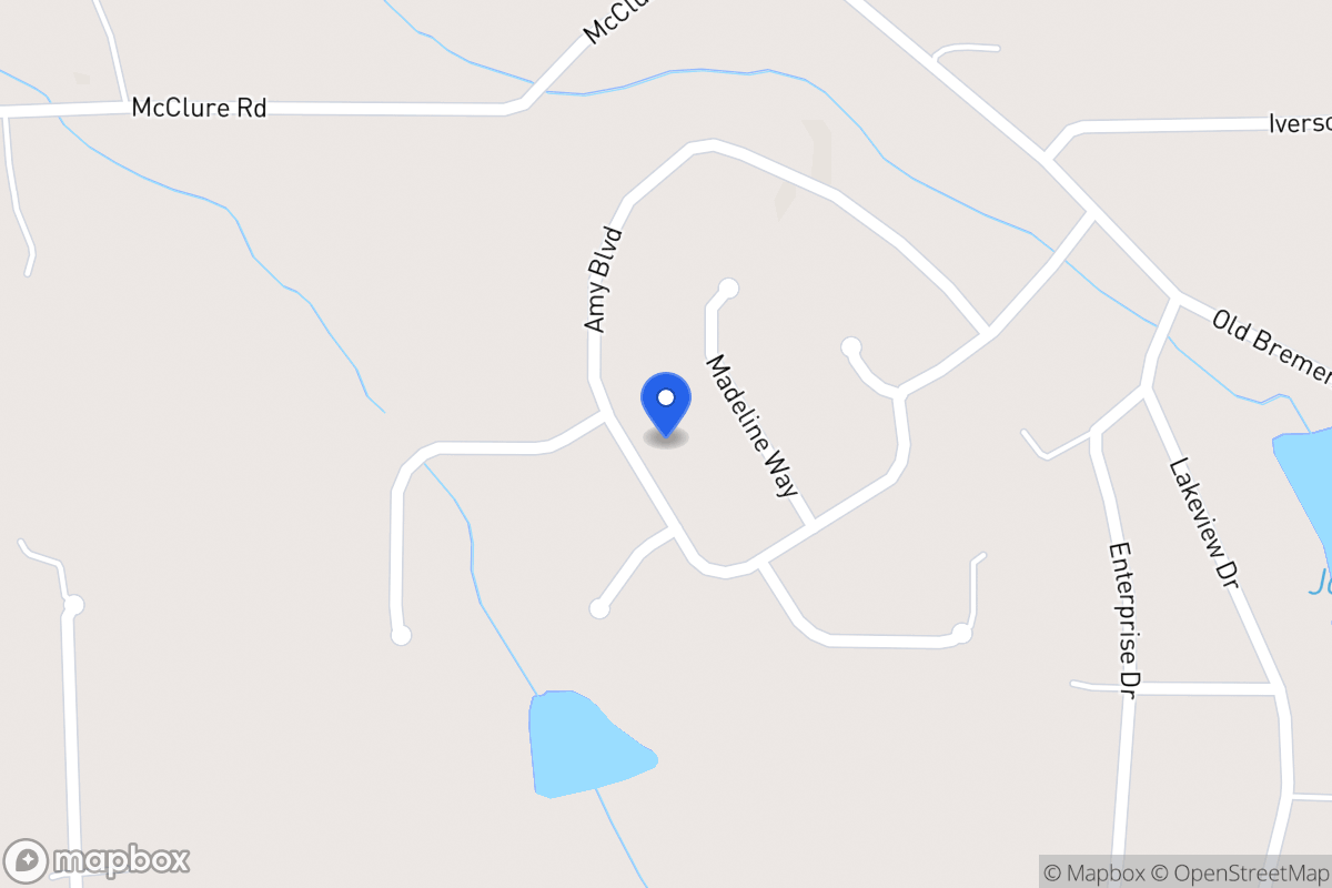 Map of 321 Amy Blvd