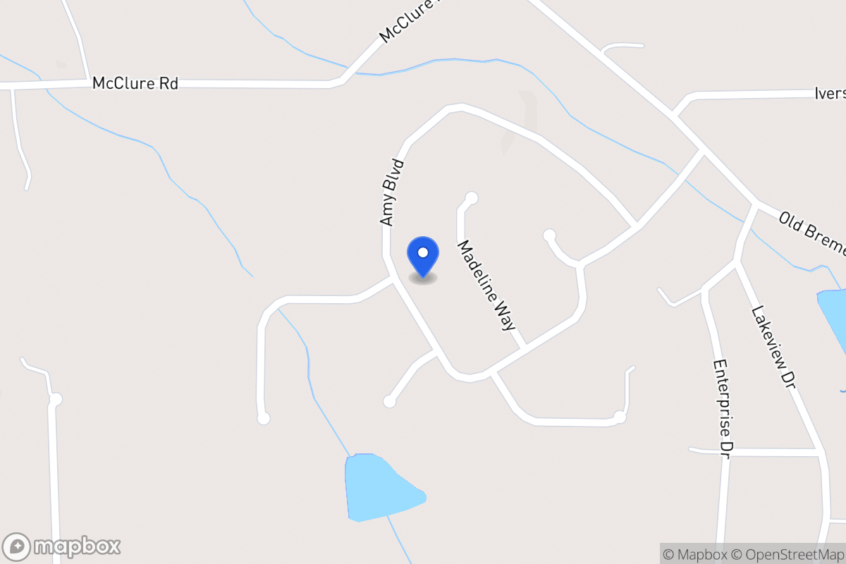 Map of 327 Amy Blvd