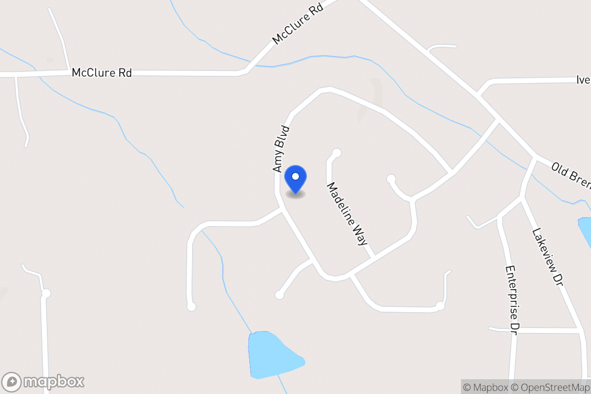 Map of 333 Amy Blvd