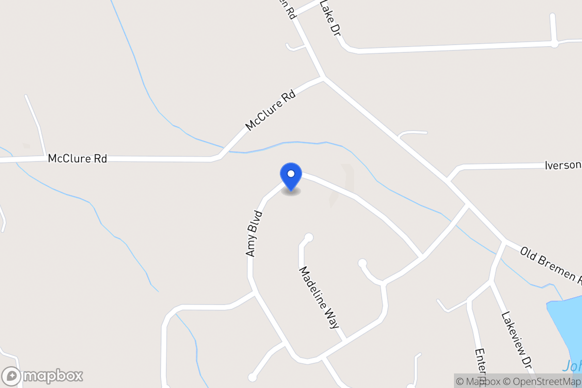 Map of 387 Amy Blvd