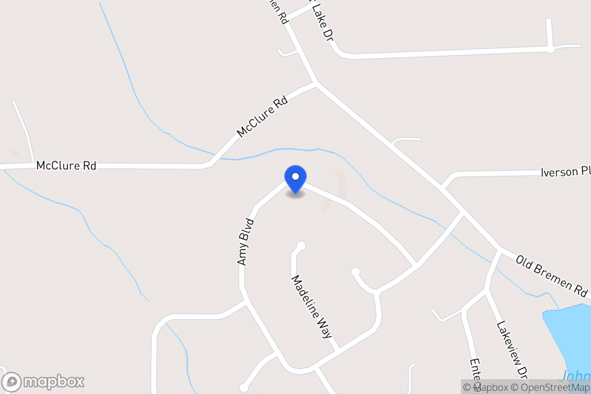 Map of 411 Amy Blvd
