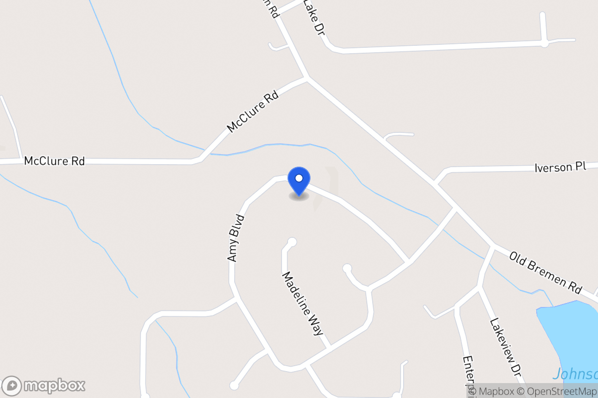 Map of 417 Amy Blvd