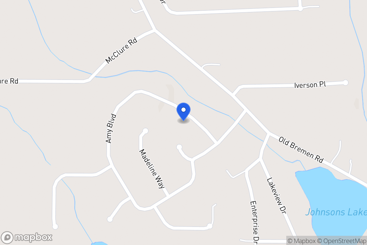 Map of 447 Amy Blvd