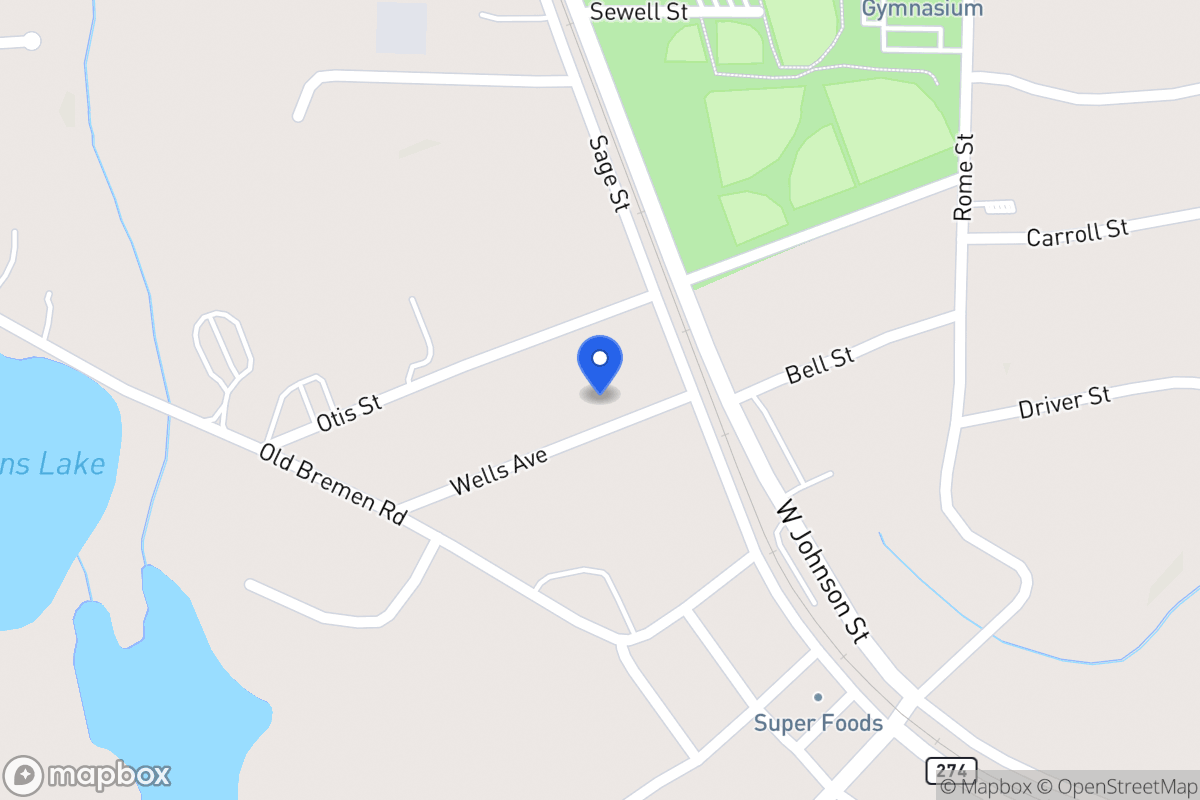 Map of 153 Sage St