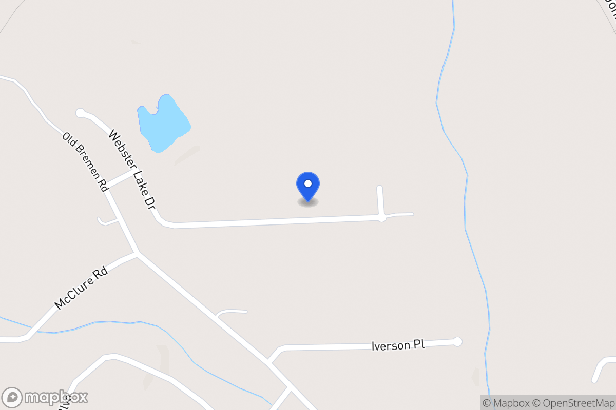 Map of Webster Lake Dr