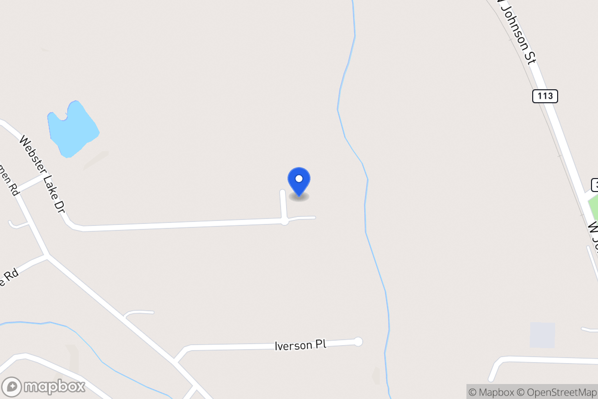Map of 407 Webster Lake Dr