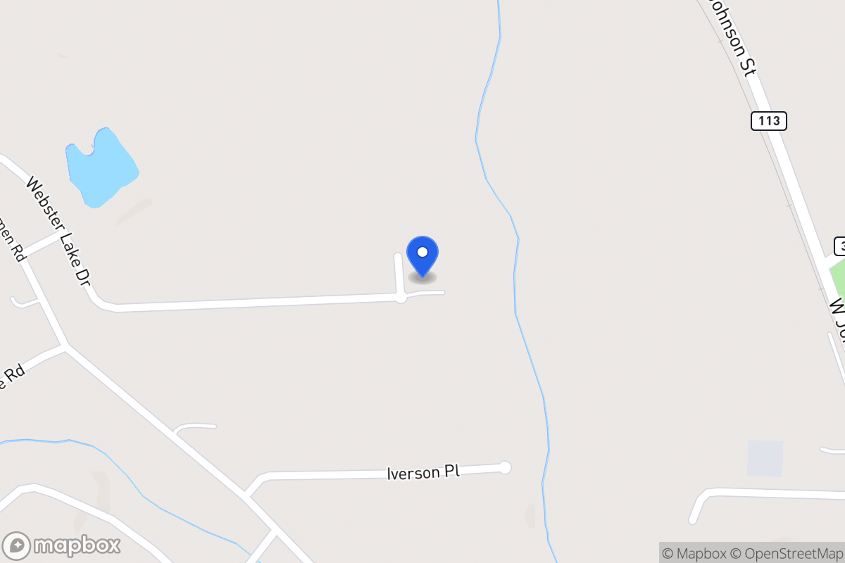 Map of 401 Webster Lake Dr