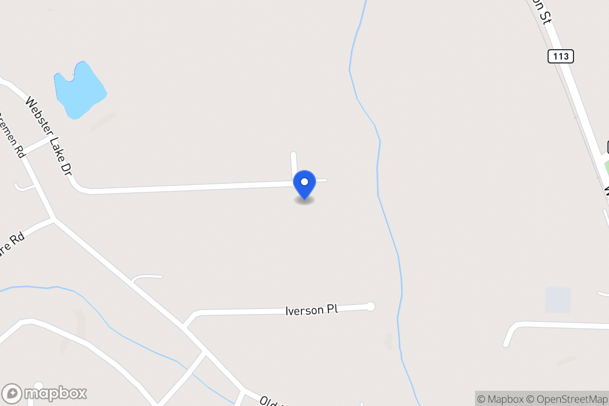 Map of 375 Webster Lake Dr
