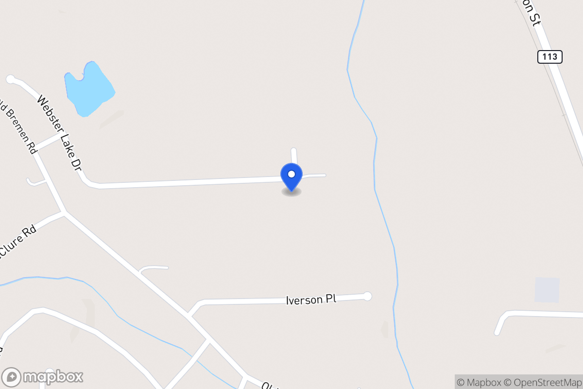 Map of 369 Webster Lake Dr